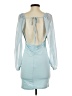 Unbranded Solid Blue Cocktail Dress Size S - photo 2