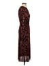 Zara Animal Print Red Cocktail Dress Size S - photo 4
