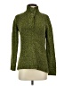 Classic Elements 100% Acrylic Tweed Green Turtleneck Sweater Size S - photo 1