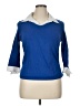 NY Collection 100% Cotton Blue 3/4 Sleeve Top Size XL - photo 1