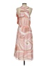W by Worth 100% Polyester Print Pink Casual Dress Size 4 - photo 2