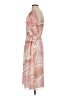 W by Worth 100% Polyester Print Pink Casual Dress Size 4 - photo 5