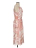 W by Worth 100% Polyester Print Pink Casual Dress Size 4 - photo 4