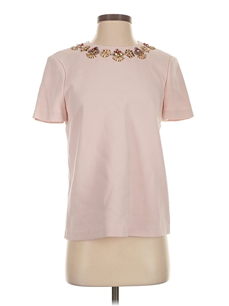 Pre-owned Kate Spade New York Short Sleeve Blouse In Pink