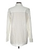 Gap 100% Cotton Polka Dots Ivory Long Sleeve Button-Down Shirt Size M - photo 2