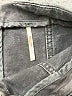 Free People Solid Black Denim Skirt Size 6 - photo 4