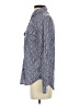 Express Print Blue Long Sleeve Blouse Size XS - photo 5