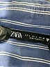 Zara Stripes Blue 3/4 Sleeve Button-Down Shirt Size L - photo 7