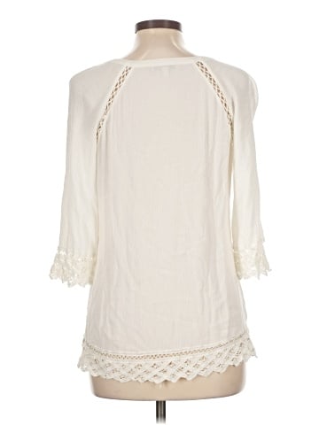 Pale Sky 3/4 Sleeve Blouse (view 2)