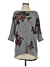 Bobbie Brooks Floral Gray Pullover Sweater Size S - photo 1