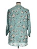 Justify 100% Polyester Floral Teal 3/4 Sleeve Blouse Size 1X - photo 2