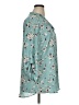 Justify 100% Polyester Floral Teal 3/4 Sleeve Blouse Size 1X - photo 4