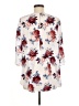Faded Glory 100% Polyester Floral Ivory 3/4 Sleeve Blouse Size M - photo 2