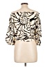 Unbranded Animal Print Ivory 3/4 Sleeve Blouse Size L (estimated) - photo 2