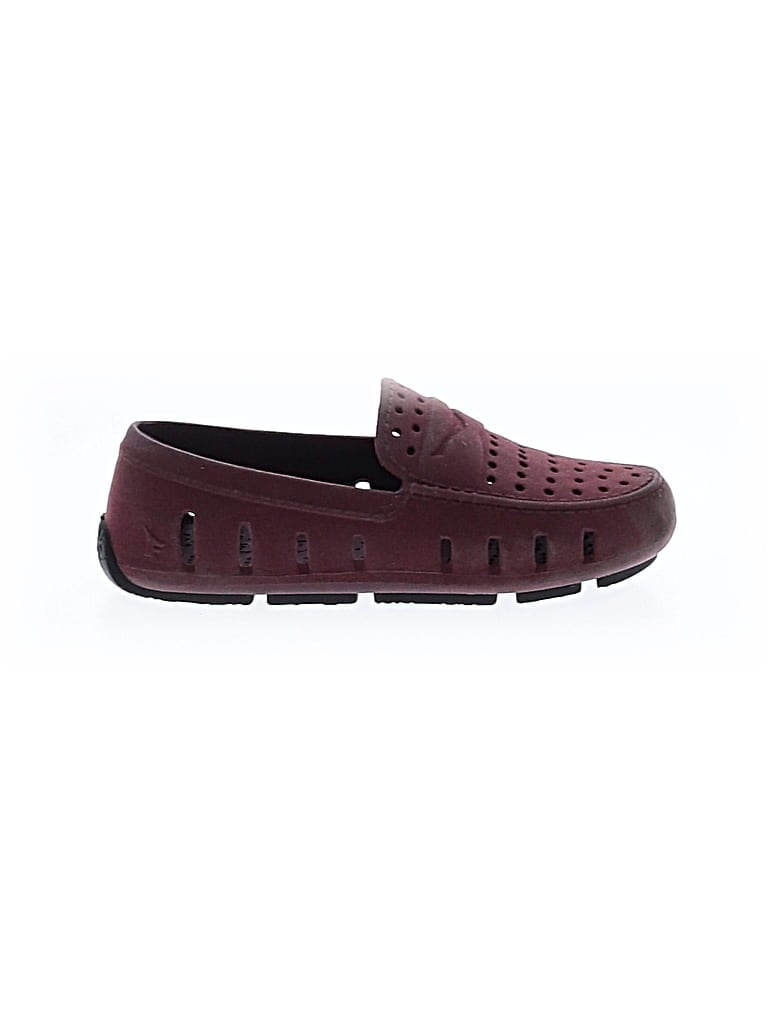 Pre-owned Assorted Brands Kids' Flats In Burgundy