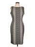 Nine West Chevron-herringbone Gray Cocktail Dress Size 12 - photo 1