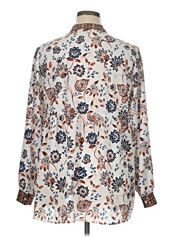 dip Long Sleeve Blouse (view 2)