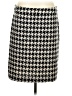 Elle Houndstooth Black Casual Skirt Size 8 - photo 1