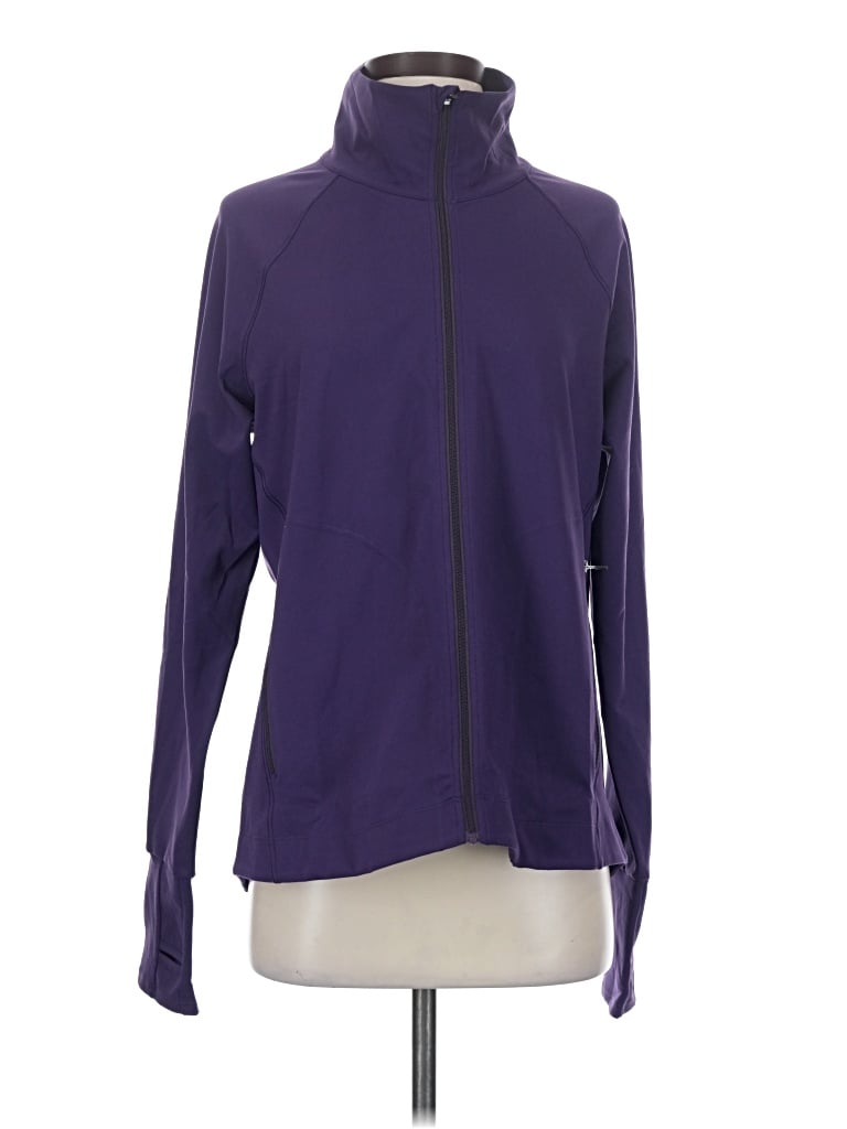 Pre-owned Oiselle Track Jacket In Purple