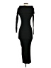 Mango 100% Polyamide Black Cocktail Dress Size 4 - photo 2