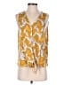 Nine West Yellow Sleeveless Blouse Size L - photo 1