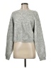 MIOU MUSE Solid Gray Pullover Sweater Size M - photo 1