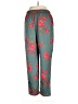 PrettyLittleThing 100% Polyester Floral Teal Casual Pants Size 10 - photo 2