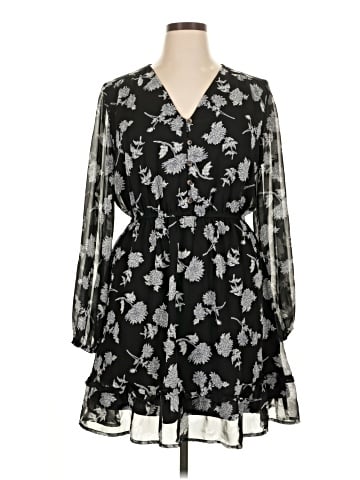 Olivia Grey Casual Dress (view 1)