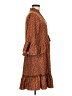 Unbranded 100% Polyester Polka Dots Brown Casual Dress Size M - photo 4