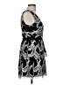 BCBGMAXAZRIA Print Black Cocktail Dress Size 6 - photo 4