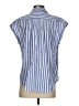 H&M Stripes Blue Short Sleeve Blouse Size XS - photo 2