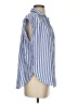 H&M Stripes Blue Short Sleeve Blouse Size XS - photo 4