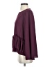 Maison Jules 100% Polyester Burgundy Long Sleeve Blouse Size S - photo 5