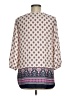 Eyeshadow 100% Polyester Ivory 3/4 Sleeve Blouse Size M - photo 2