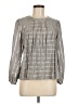 Current Air Silver Long Sleeve Blouse Size M - photo 1
