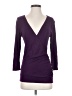 BCBGMAXAZRIA Purple 3/4 Sleeve Top Size S - photo 1