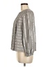 Current Air Silver Long Sleeve Blouse Size M - photo 5