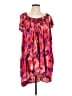 Impressions 100% Rayon Pink Short Sleeve Blouse Size L - photo 1