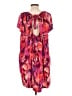 Impressions 100% Rayon Pink Short Sleeve Blouse Size L - photo 2