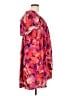 Impressions 100% Rayon Pink Short Sleeve Blouse Size L - photo 4