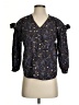 Free Assembly Blue 3/4 Sleeve Blouse Size XS - photo 1