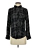 Rails 100% Rayon Plaid Black Long Sleeve Button-Down Shirt Size S - photo 1
