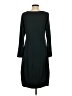 Chalet Solid Black Casual Dress Size S - photo 2