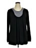 Midnight Velvet Black Long Sleeve Blouse Size 1X - photo 1