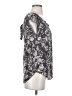 Lauren Conrad 100% Polyester Gray Short Sleeve Blouse Size S - photo 4