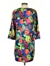 HD in Paris 100% Polyester Print Blue Casual Dress Size S - photo 2