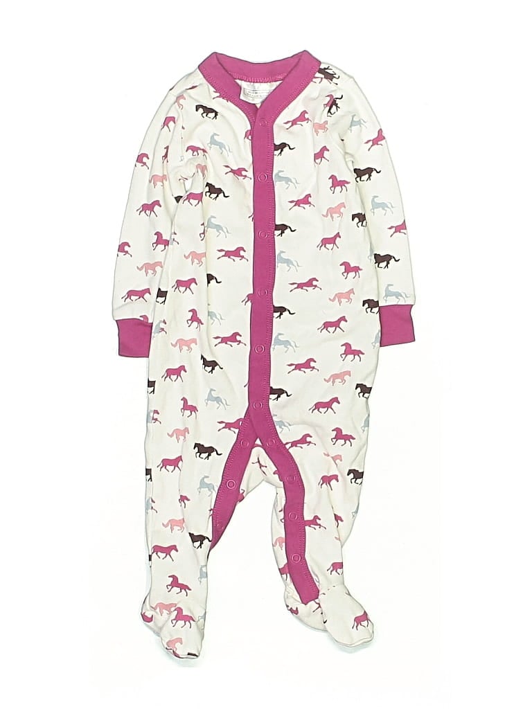 Pre-owned Assorted Brands Babies' Long Sleeve Onesie In Pink
