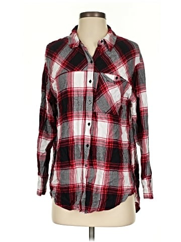 Zara TRF Long Sleeve Button-Down Shirt (view 1)