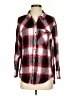 Zara TRF Plaid Red Long Sleeve Button-Down Shirt Size S - photo 1