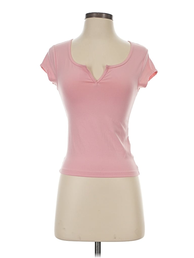 Pre-owned Aéropostale Short Sleeve T-shirt In Pink